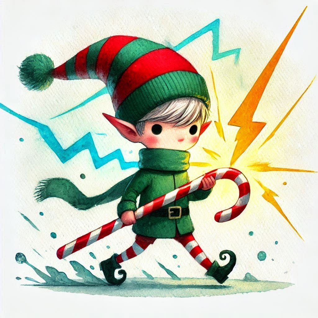 ✨El bastón navideño encantado✨